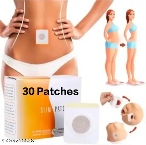 30 Magnetic Slim Slimming Patch Diet Weight Loss Stickers Belly Button Patch - Natural Herbal Abdomen Waist Path for Men Women- Easy & Safe Use Patches. (PACK OF 30)