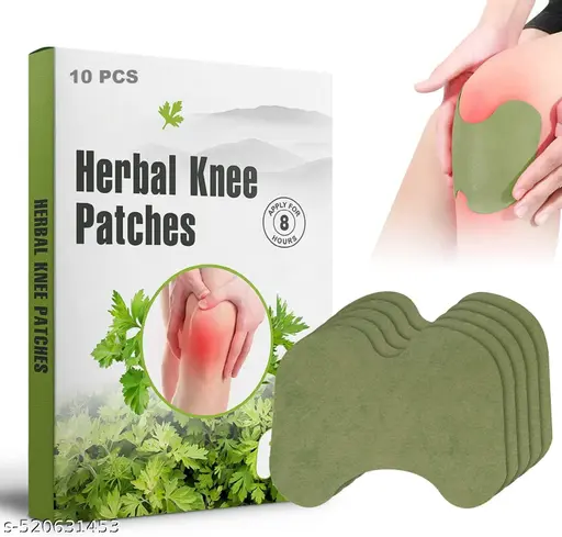 Herbal Knee Pain Relief Patches | Natural Arthritis & Inflammation Treatment with Wormwood Extract | Instant Joint Pain Relief | 10-Piece Knee Pain Patch Sticker