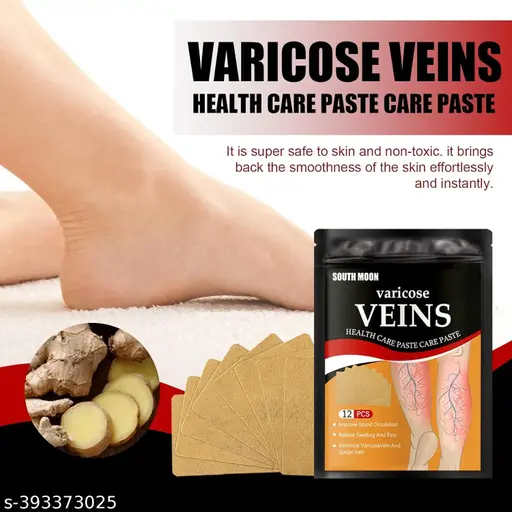 Prishva (12Pcs) Premium Varicose Veins Patches Dredge Vein Smoothing Varicose Veins Reduce Swelling Relieve Pain Instant Relief from Muscular Pain & Joint Pain Natural Pain Relief Patches
